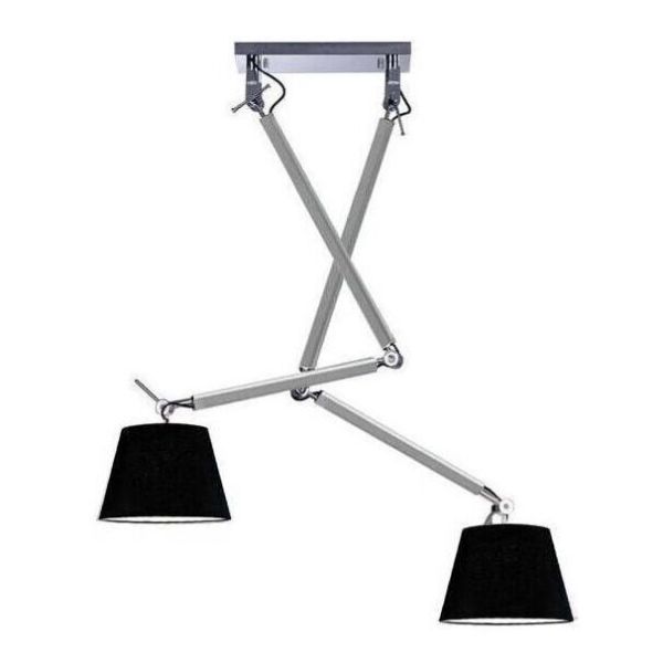 Подвесной светильник Azzardo AZ2301 + AZ2600 Zyta 2S ALU/BK