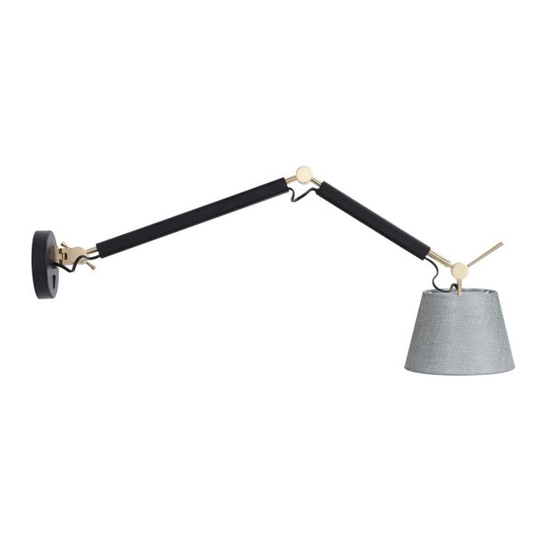 Бра Azzardo AZ4190 + AZ2601 Zyta Wall S BK/GO