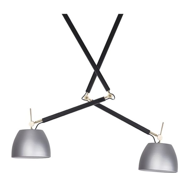 Подвесной светильник Azzardo AZ4191 + AZ2593 x 2 Zyta Pendant 2S BK/GO